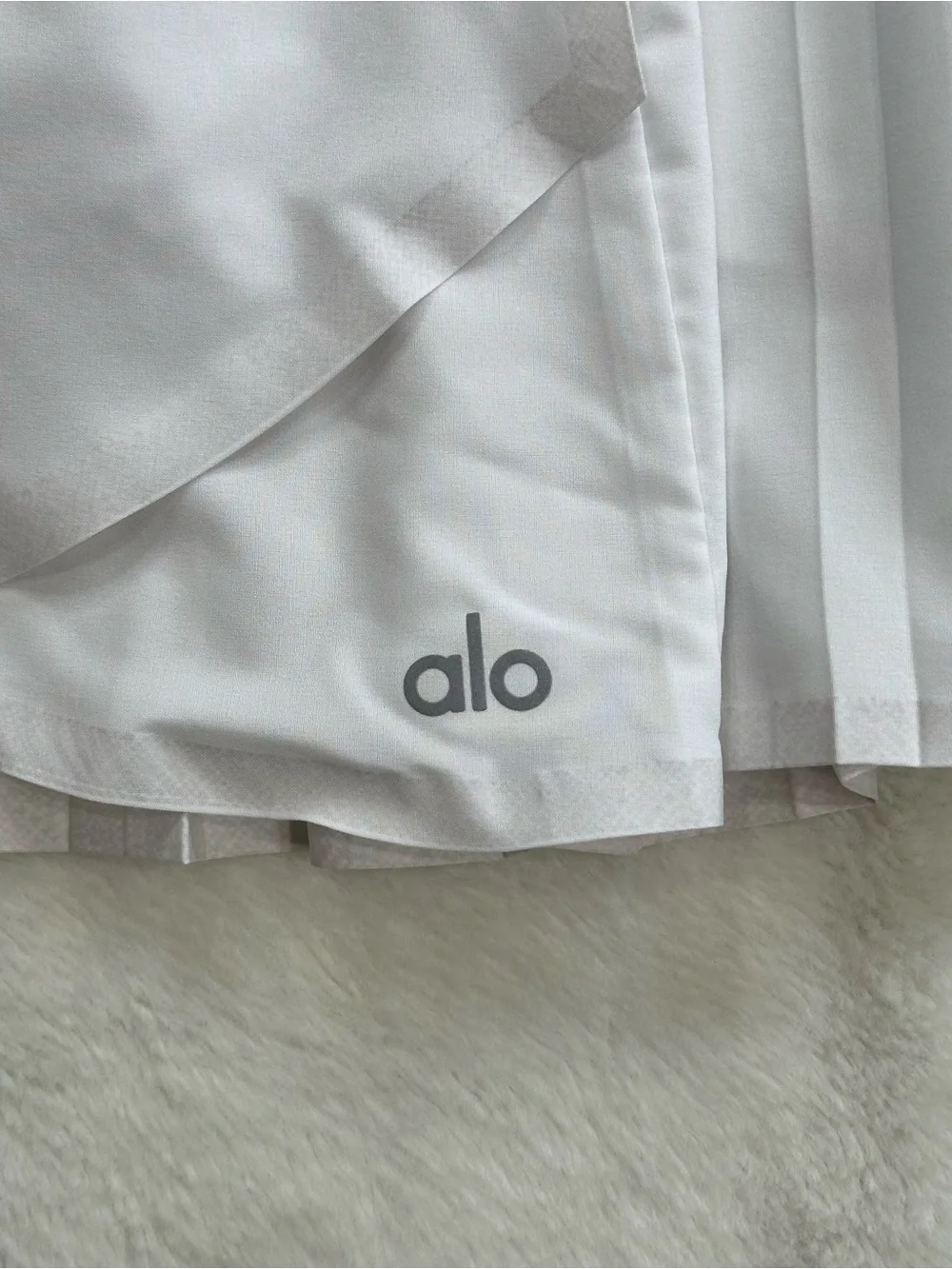 Alo Yoga Aces Tennis Skirt - White XXS